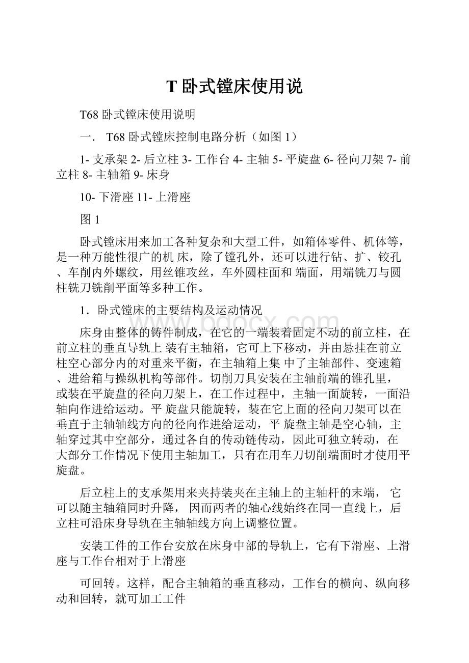 T卧式镗床使用说.docx_第1页