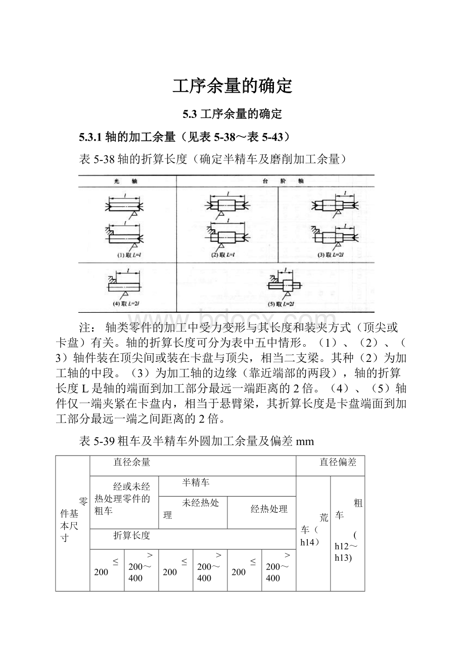 工序余量的确定.docx