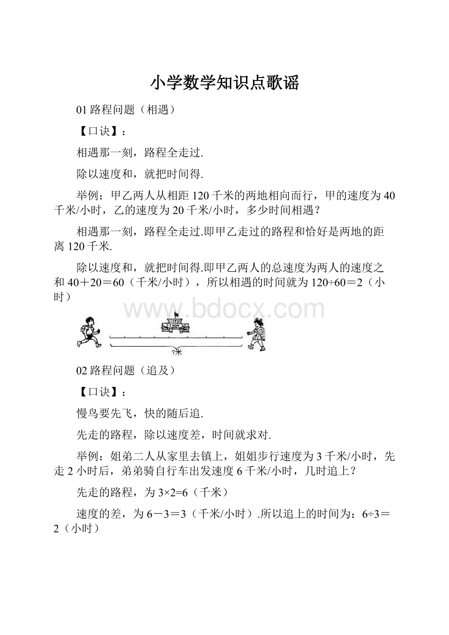 小学数学知识点歌谣.docx_第1页