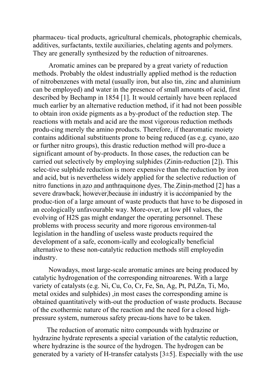 Reduction of aromaticompound with hydrazine hydrate in the presence of iron oxide hydroxide catalyst.docx_第2页