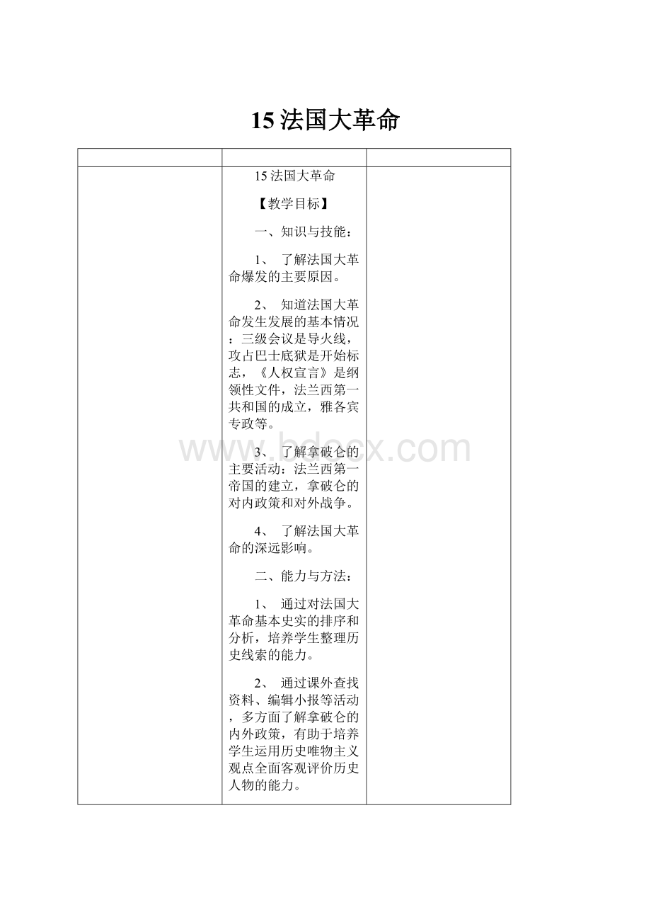 15法国大革命.docx