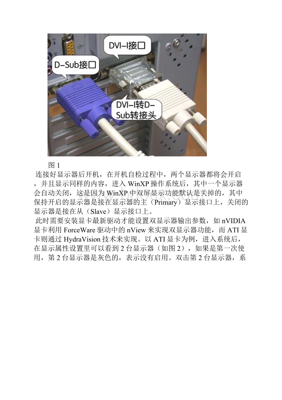 电脑显卡视频双显示器输出全攻略.docx_第2页