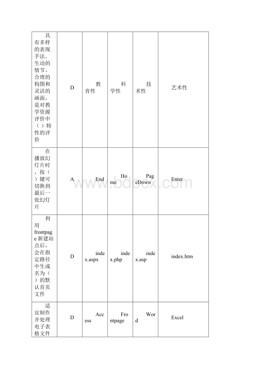 信息技术考试试题.docx_第3页