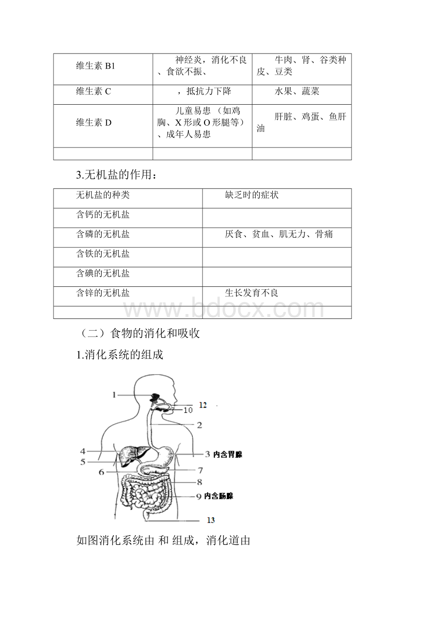 专题09 人体的营养中考生物必考必练精品原卷版.docx_第3页