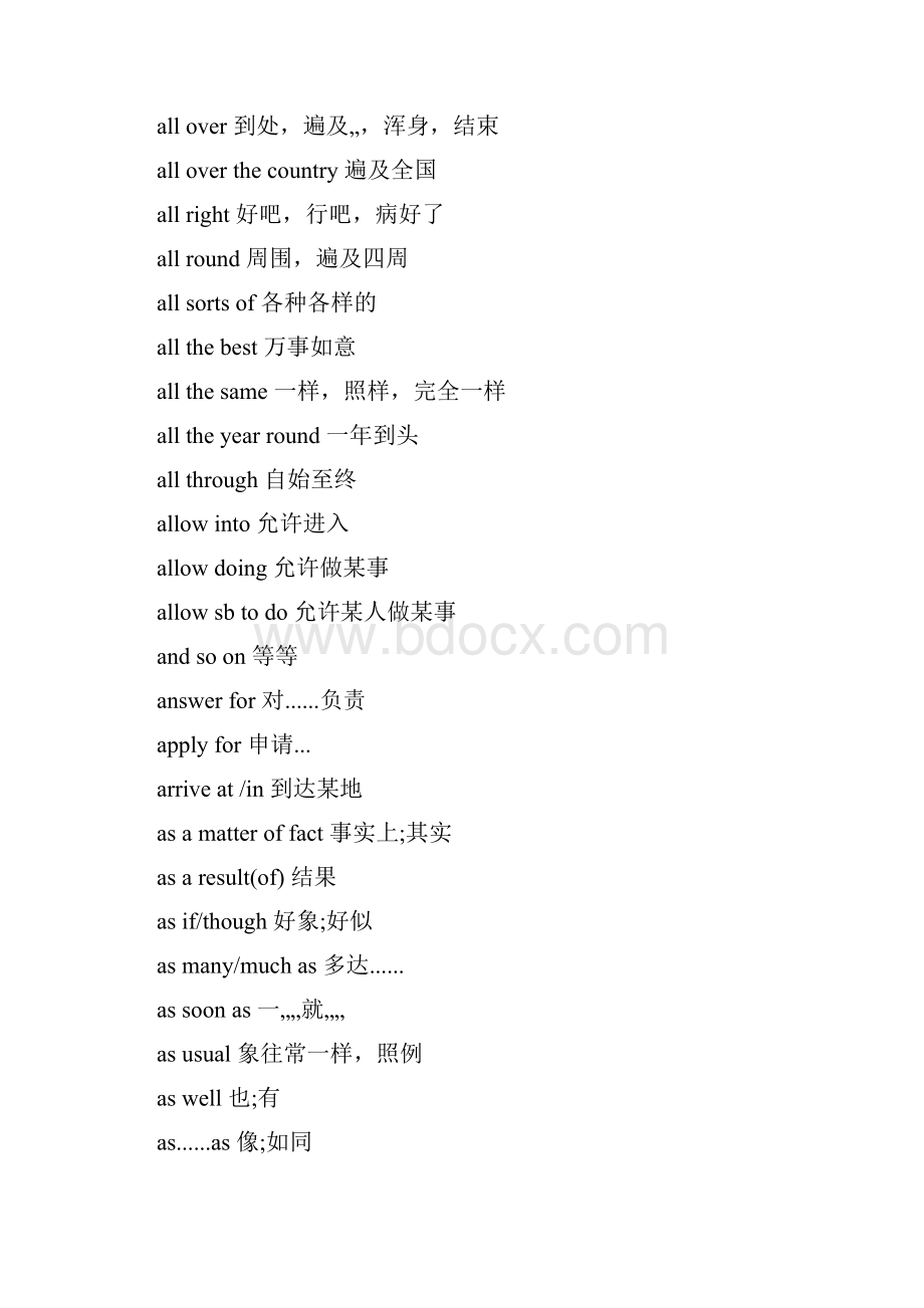 最新高考相关高中英语词组大全优秀名师资料.docx_第3页