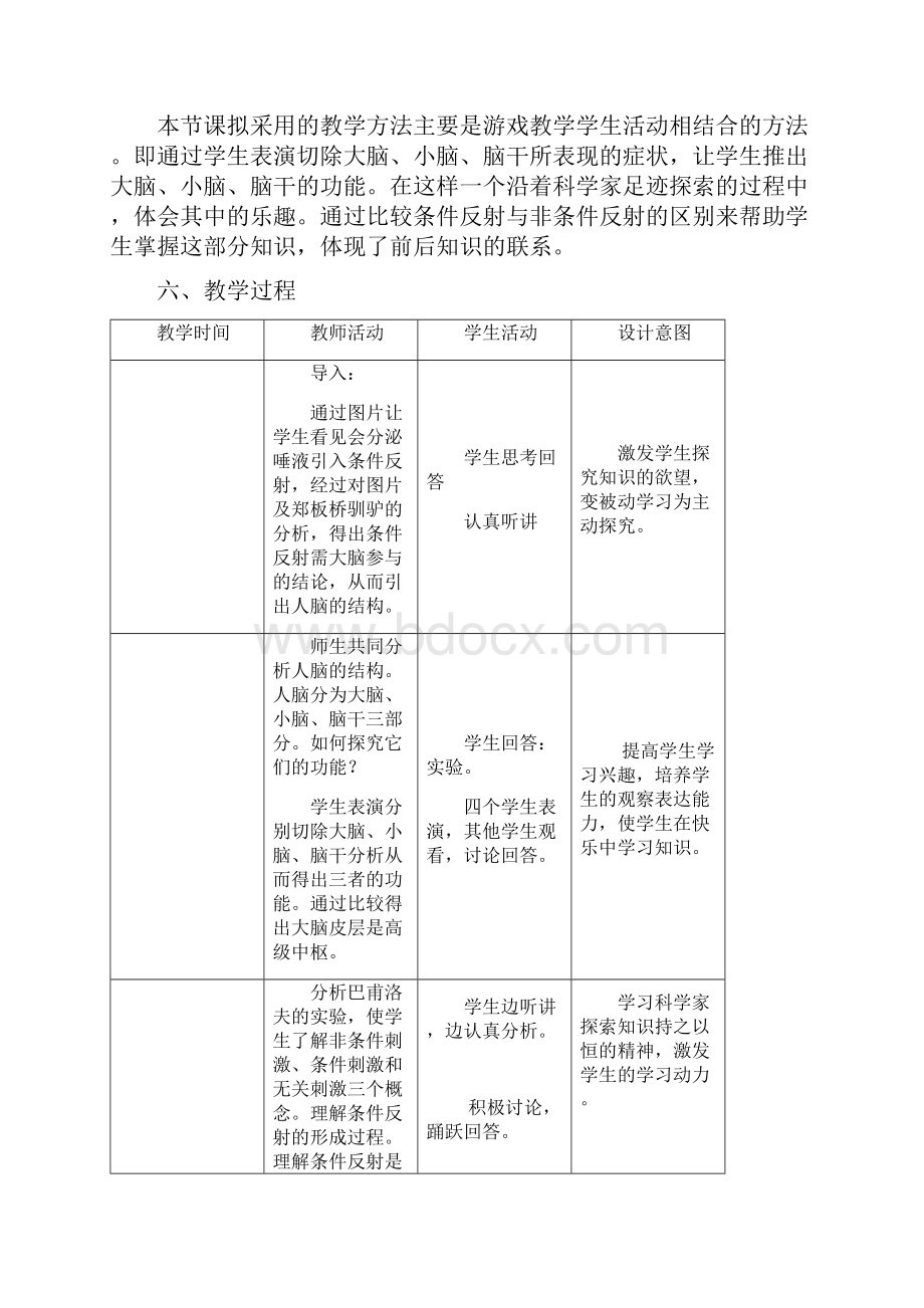 生物七年级下河北少儿版432条件反射教学设计.docx_第2页