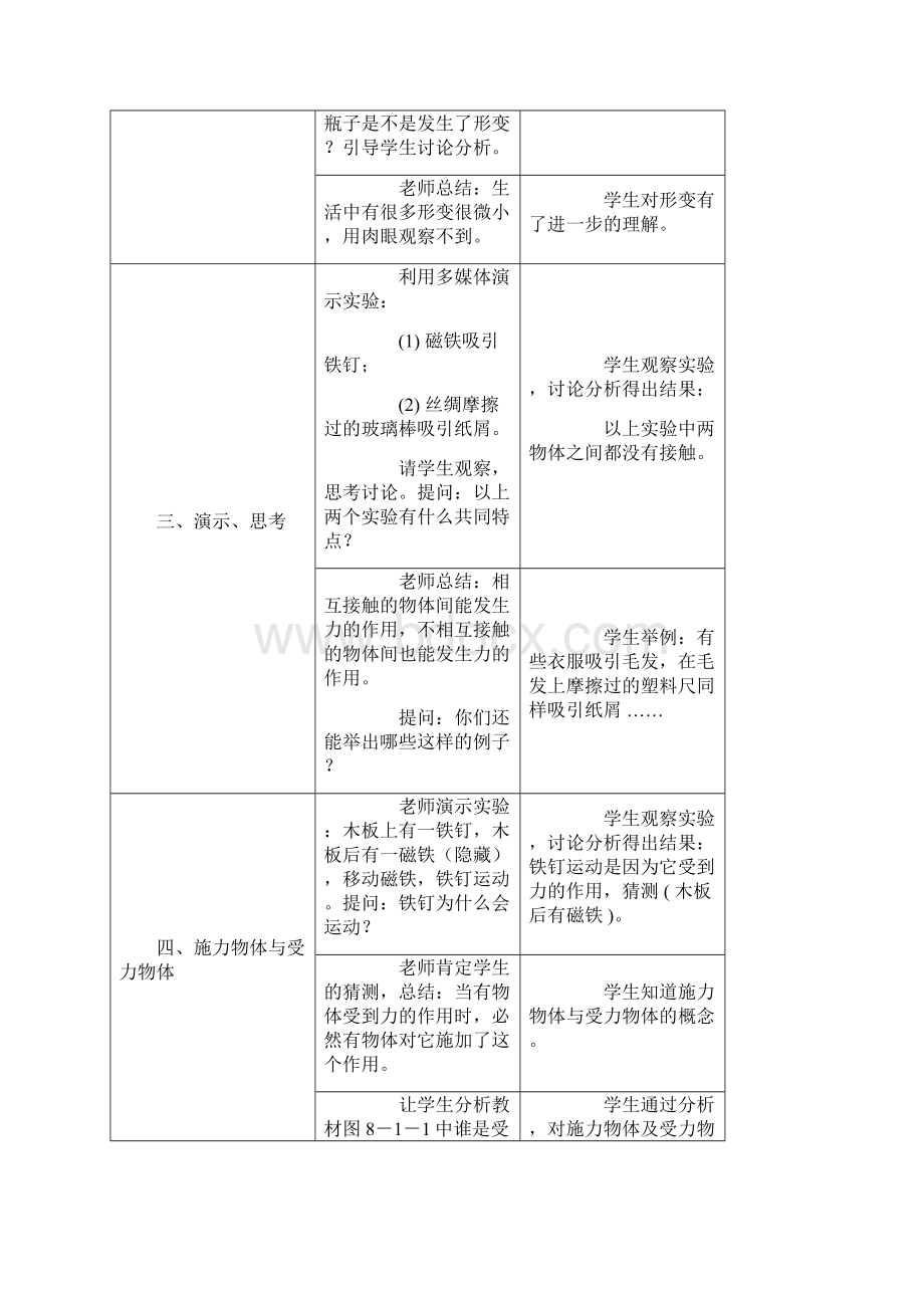 八年级物理教案八年级物理下册第八章教案科教版 精品.docx_第3页