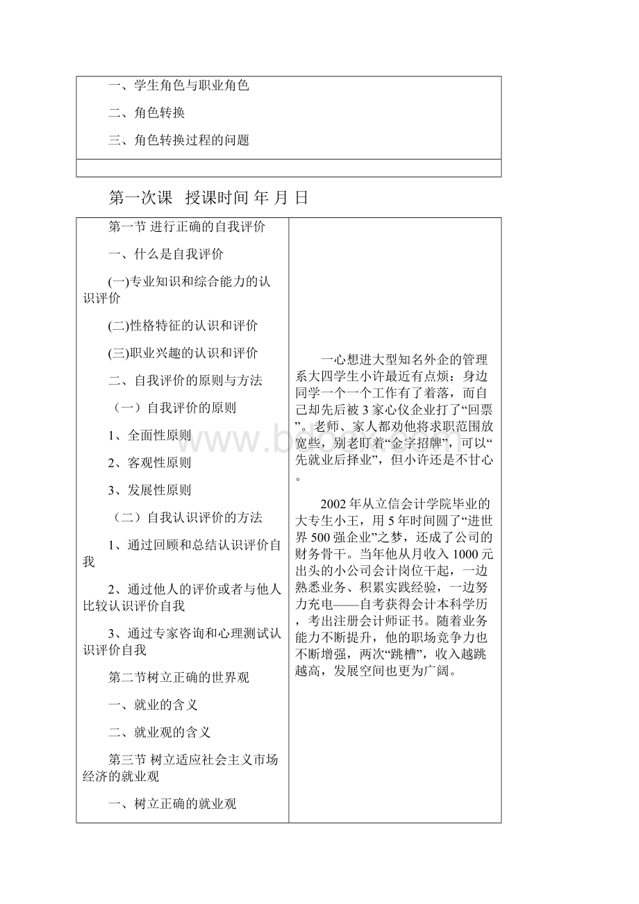 精品大学生就业指导课程教案图文.docx_第2页