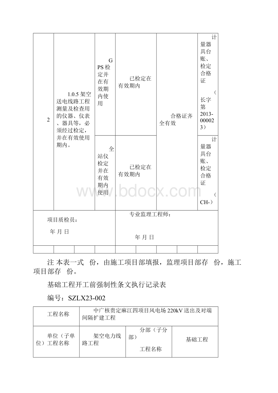 线路施工强制性条文执行记录表.docx_第2页