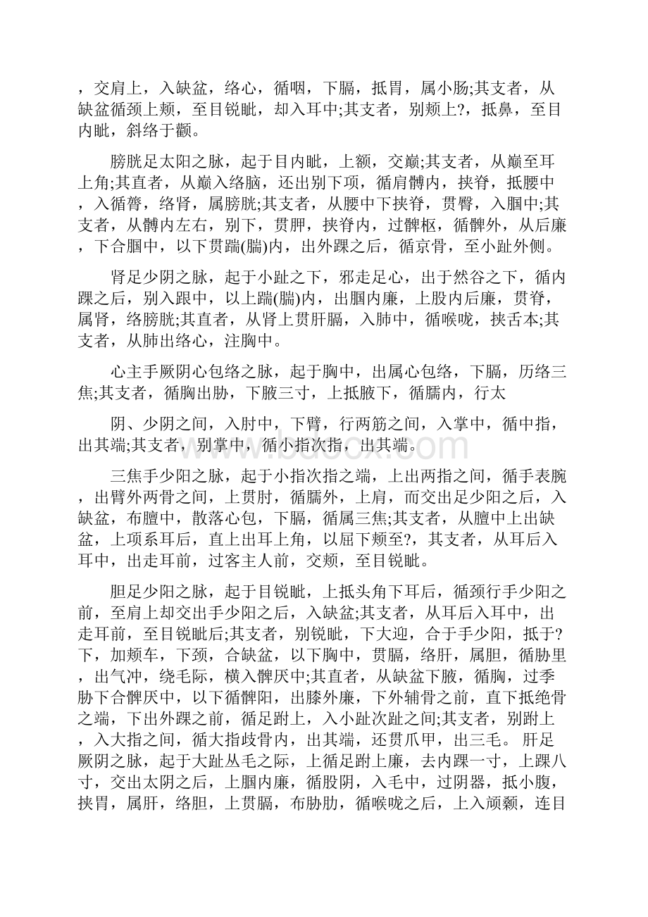 最新精选十二经脉循行原文.docx_第2页