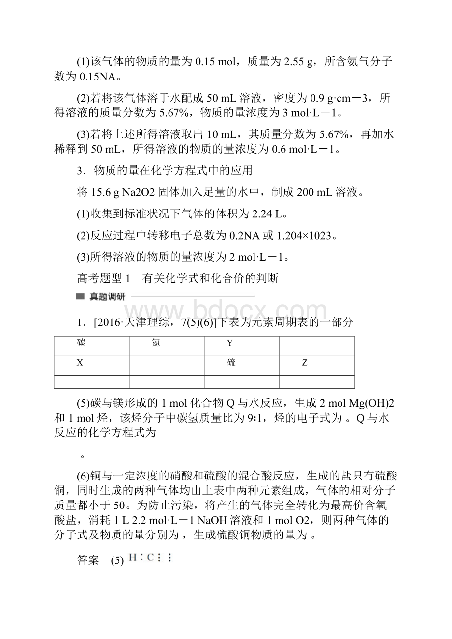 版步步高 考前3个月 化学通用专题复习专题2 化.docx_第2页