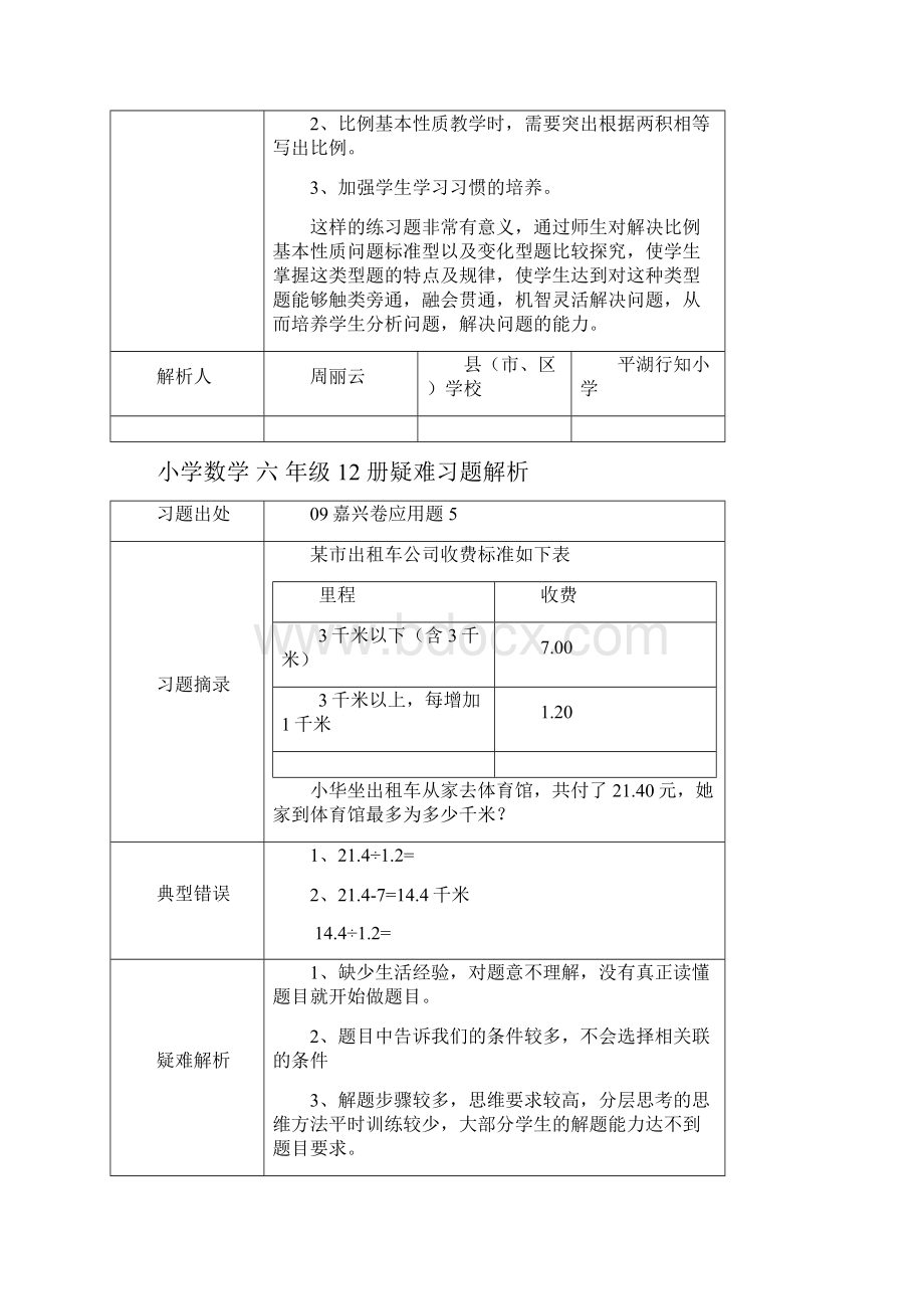 小学数学 六 年级 下 册疑难习题解析.docx_第3页