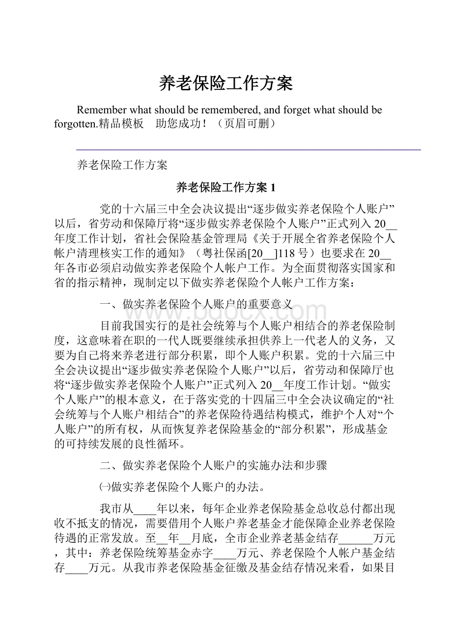 养老保险工作方案.docx