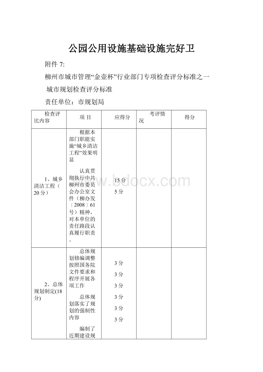 公园公用设施基础设施完好卫.docx_第1页