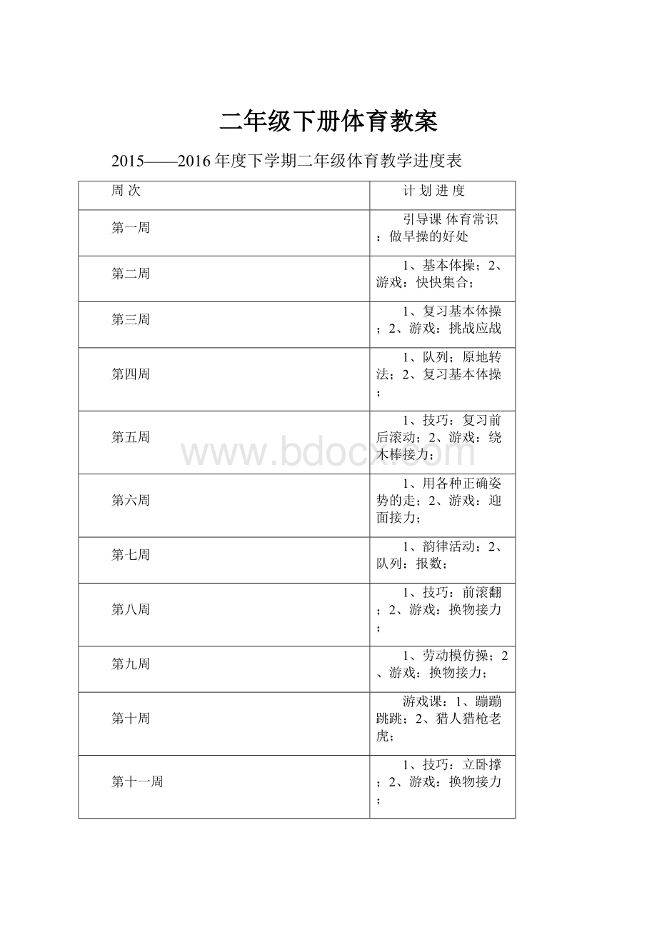 二年级下册体育教案.docx