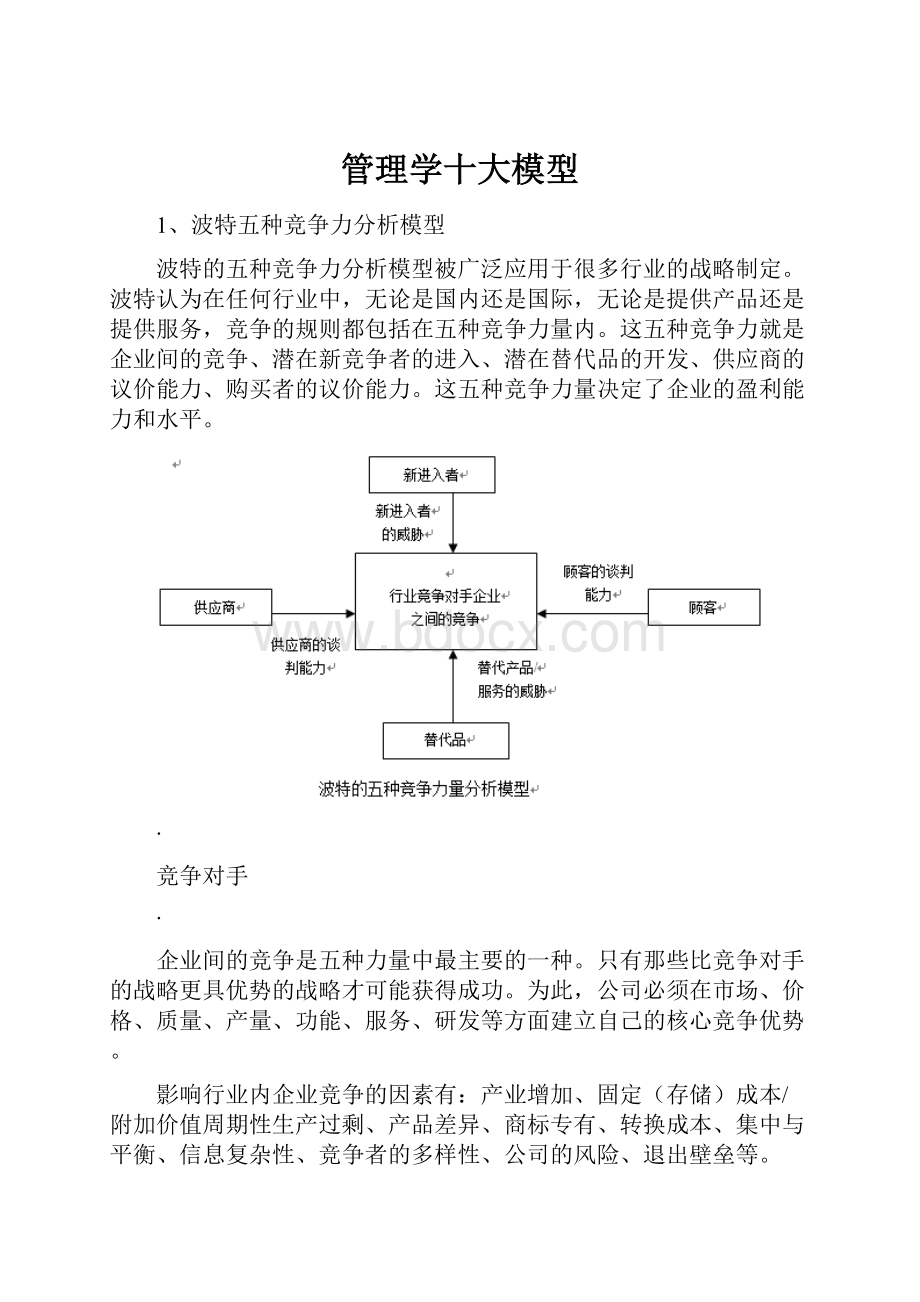 管理学十大模型.docx