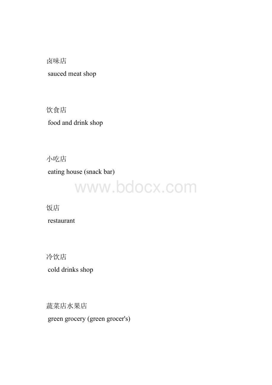 各种商店的英文名称.docx_第3页