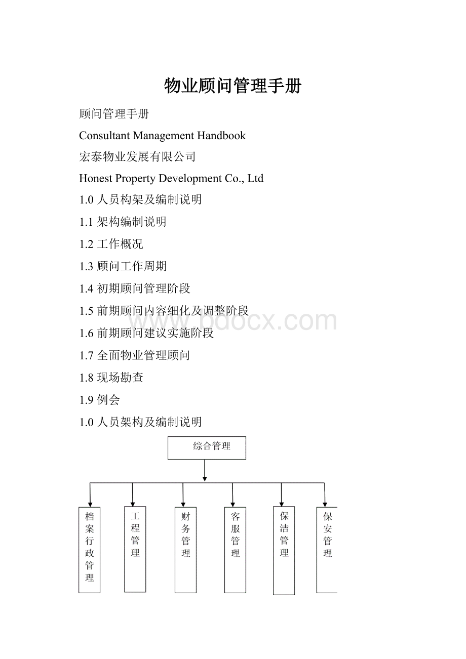 物业顾问管理手册.docx