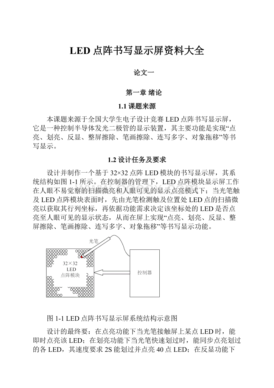 LED点阵书写显示屏资料大全.docx