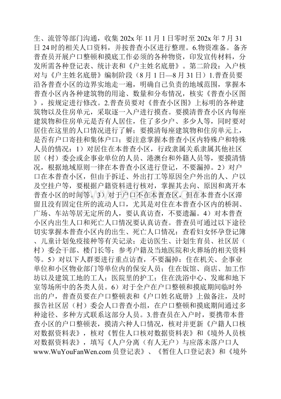 第六次人口普查摸底工作方案WORD版.docx_第3页