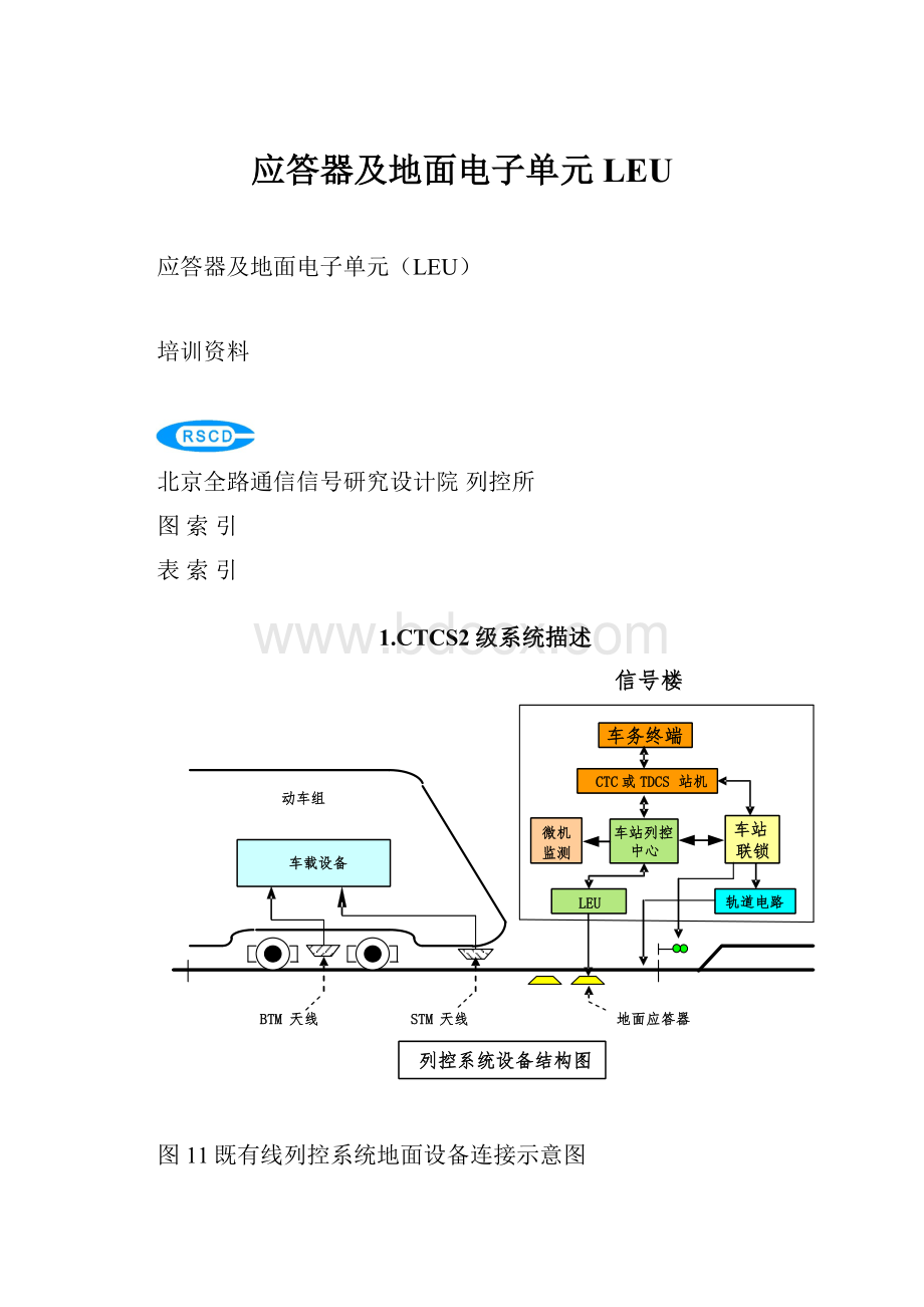 应答器及地面电子单元LEU.docx