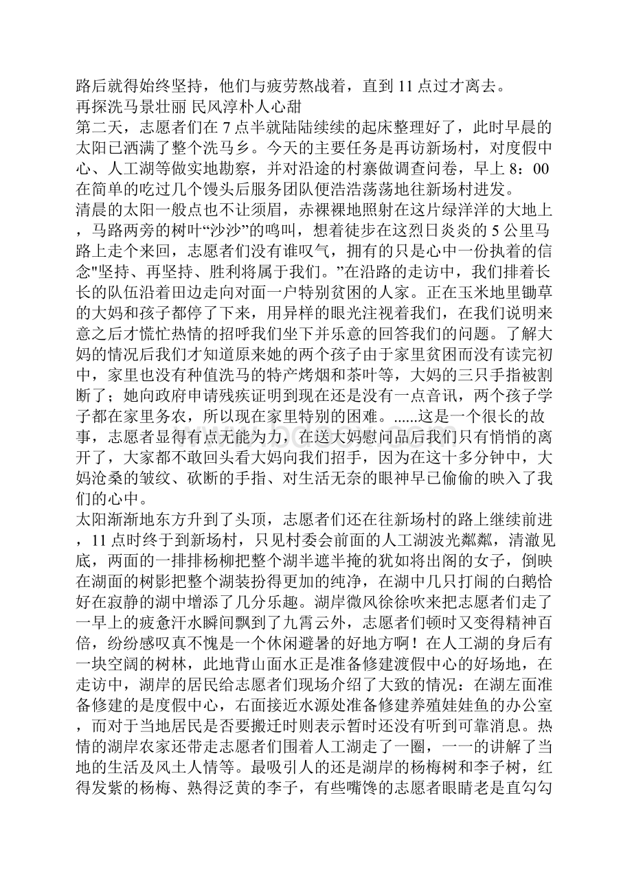 暑期三下乡社会实践活动纪实.docx_第3页