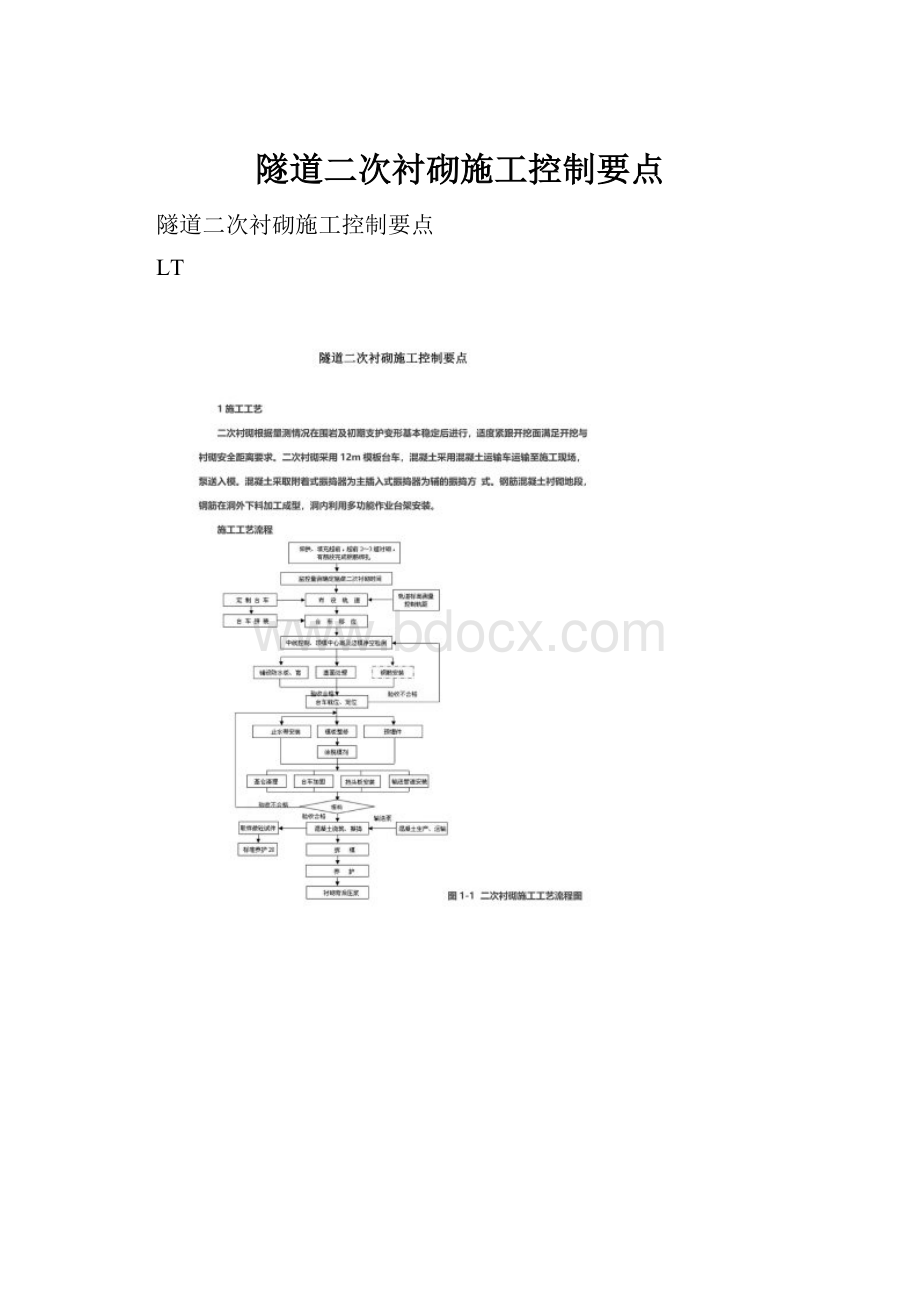 隧道二次衬砌施工控制要点.docx