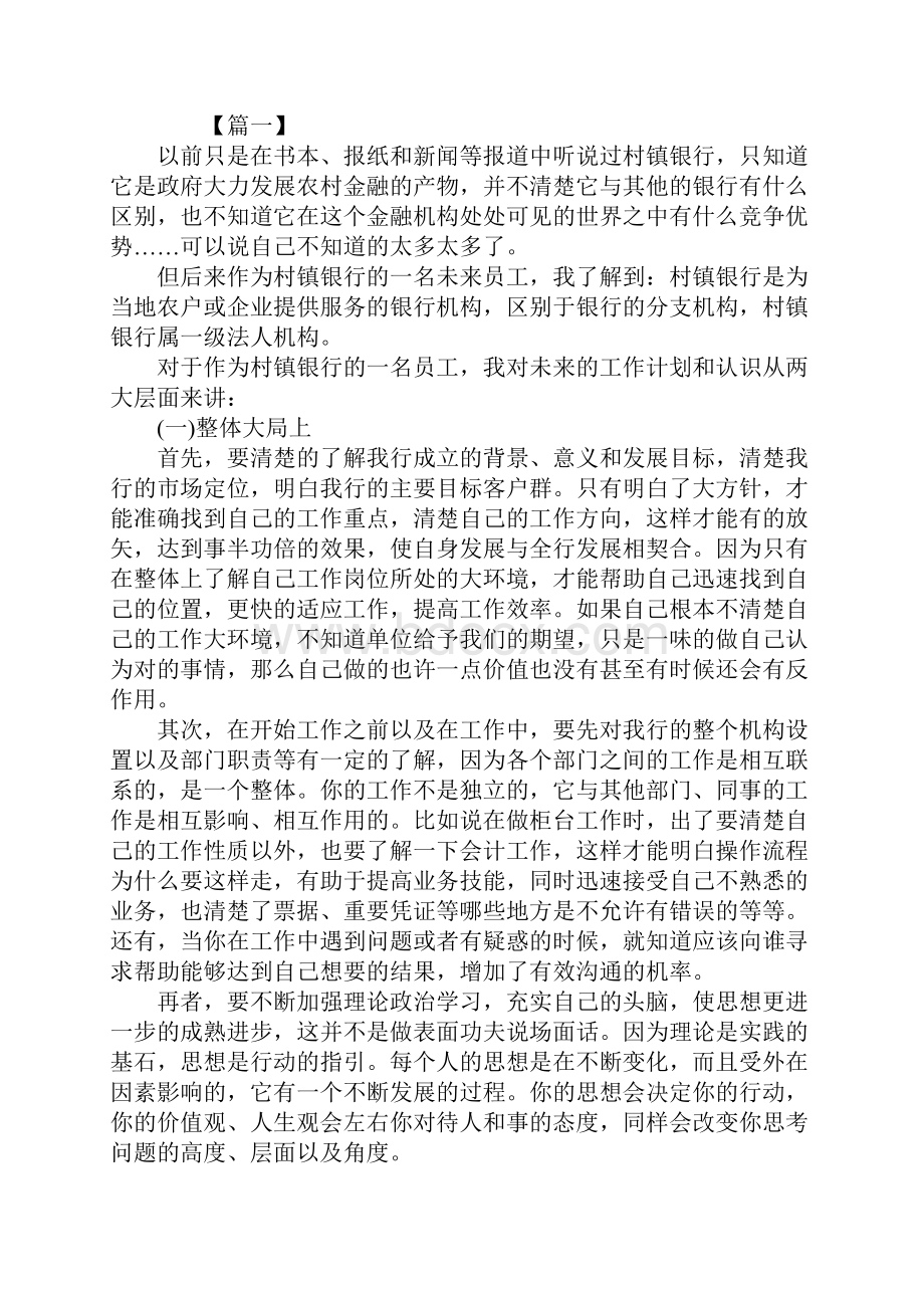 银行员工个人工作计划新版.docx_第2页