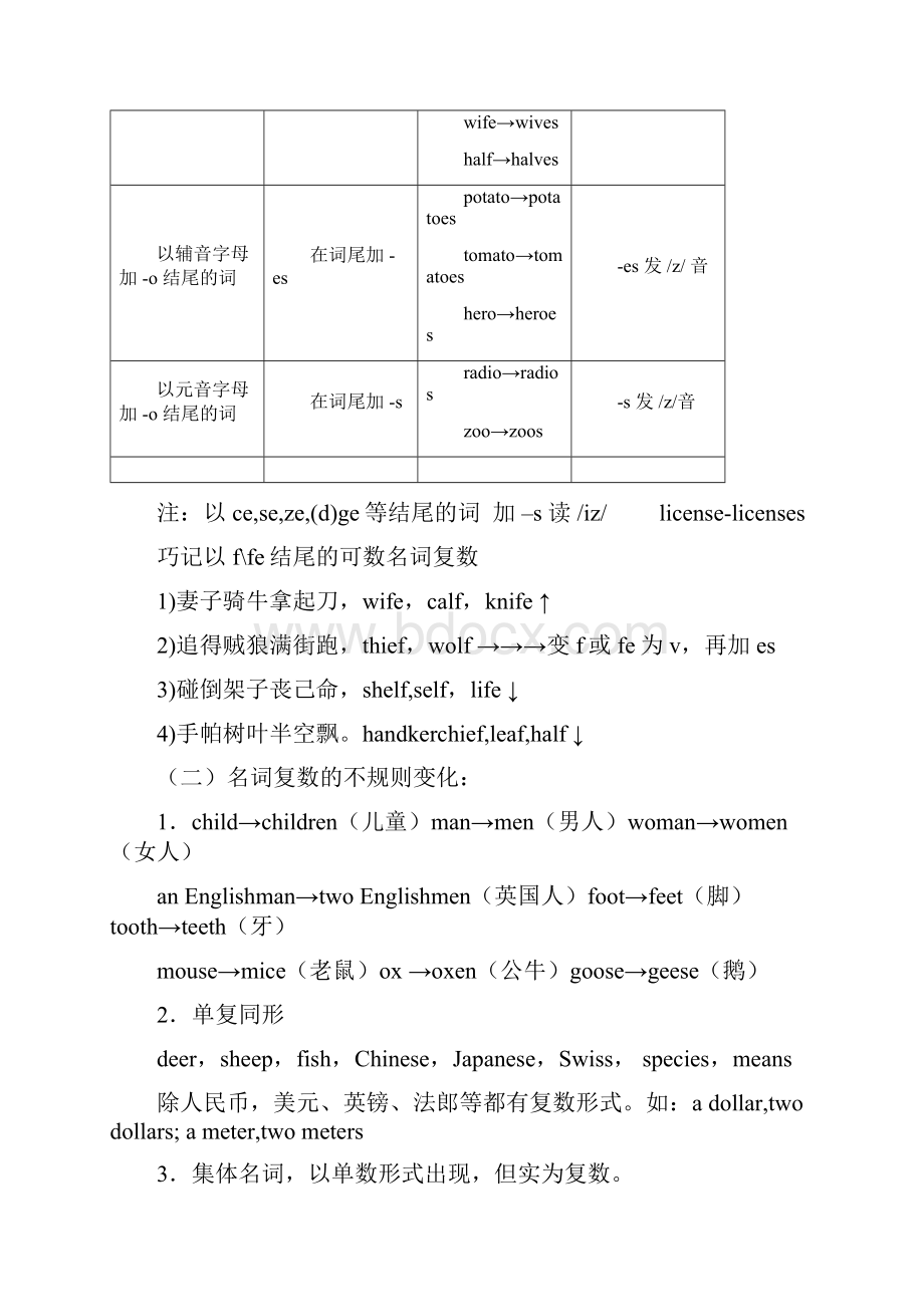 英语单词变化规则大汇总复习过程.docx_第2页