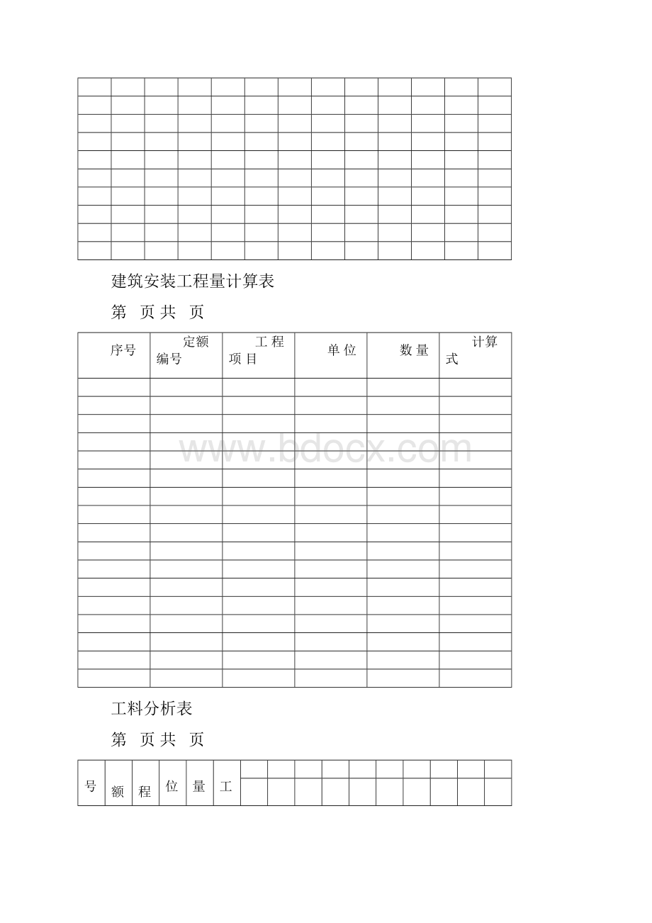 工程预算书格式.docx_第3页