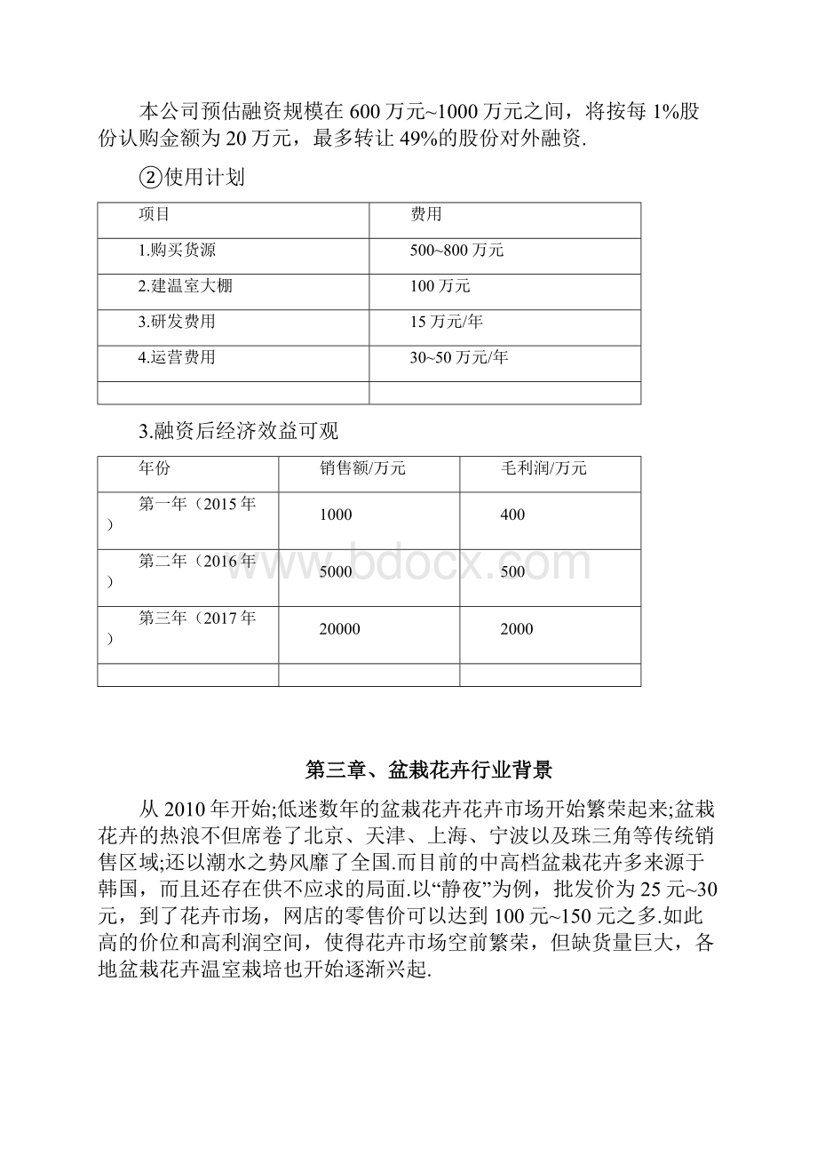 新编写中高端盆栽花卉网站融资经营项目商业计划书.docx_第2页