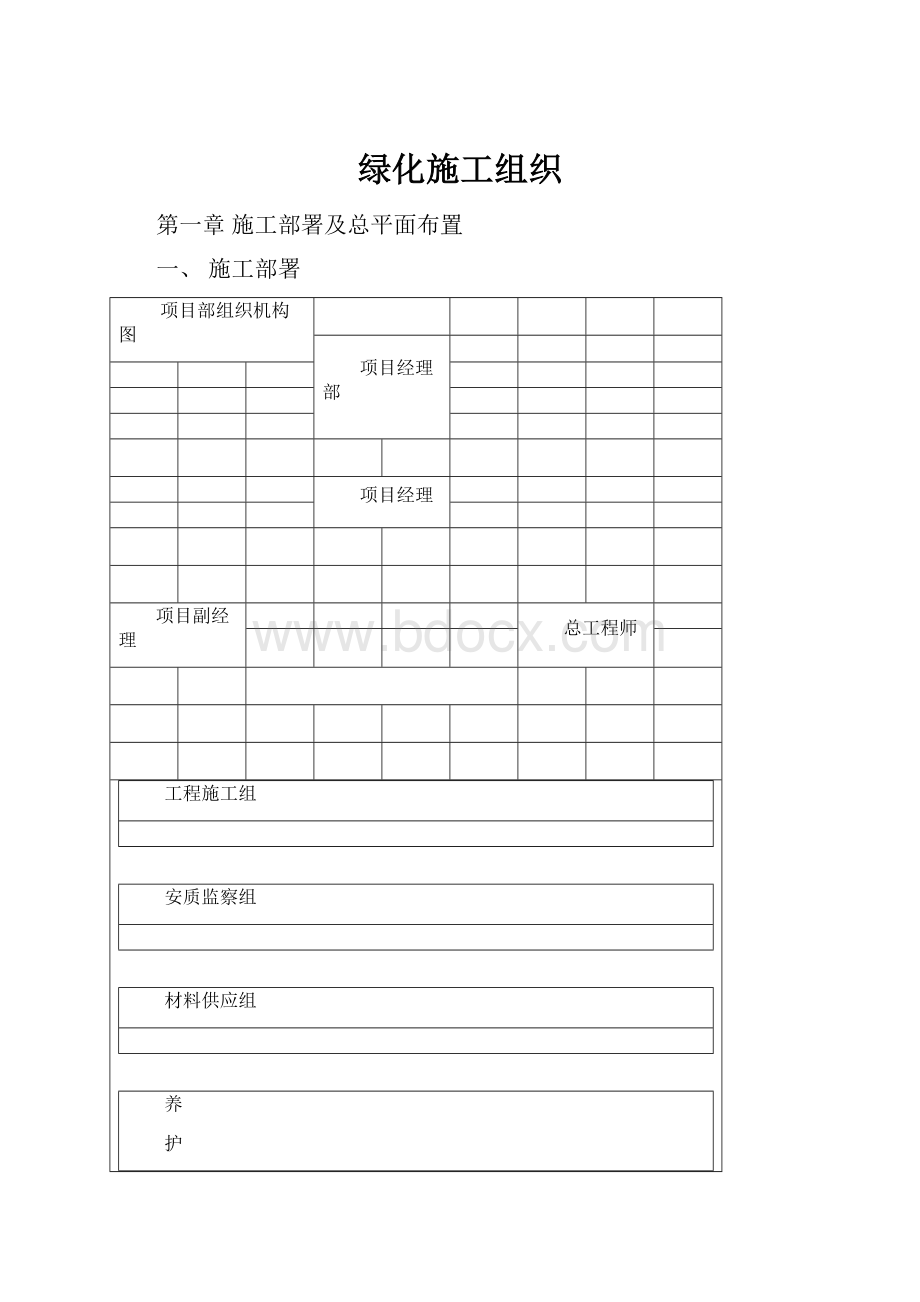 绿化施工组织.docx