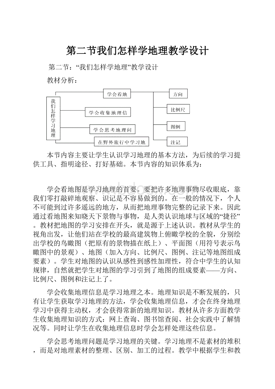 第二节我们怎样学地理教学设计.docx