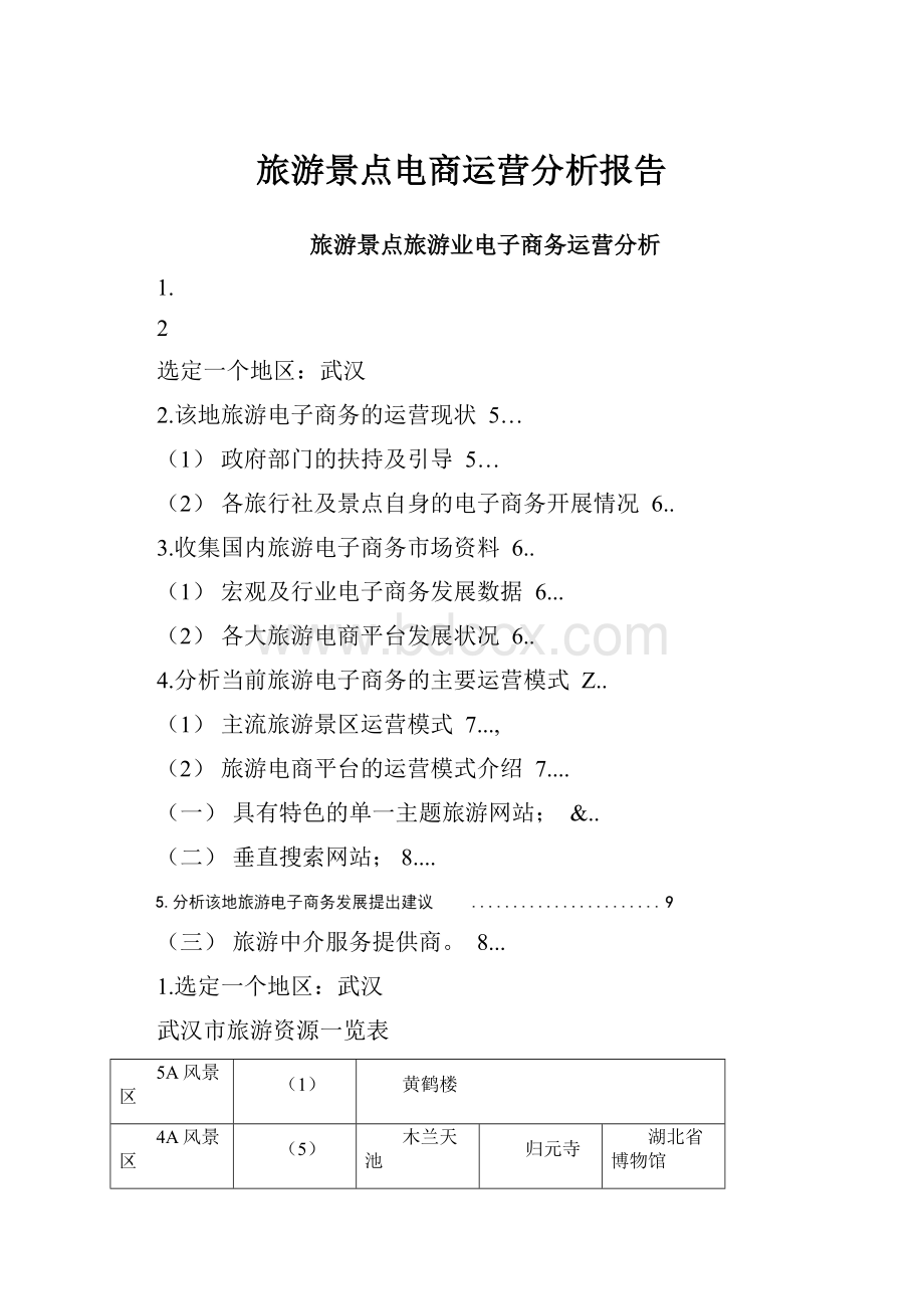 旅游景点电商运营分析报告.docx