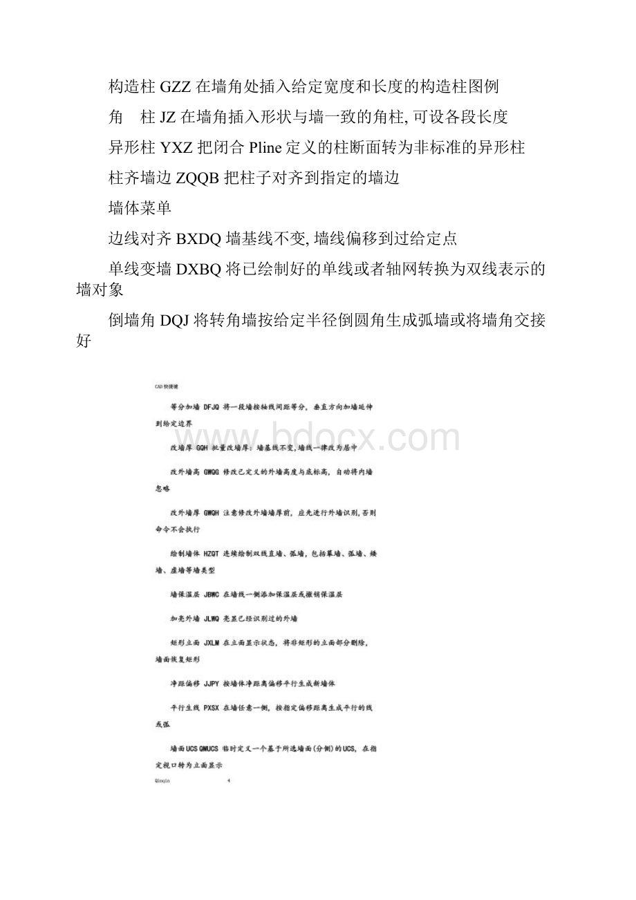 天正建筑快捷键大全.docx_第2页