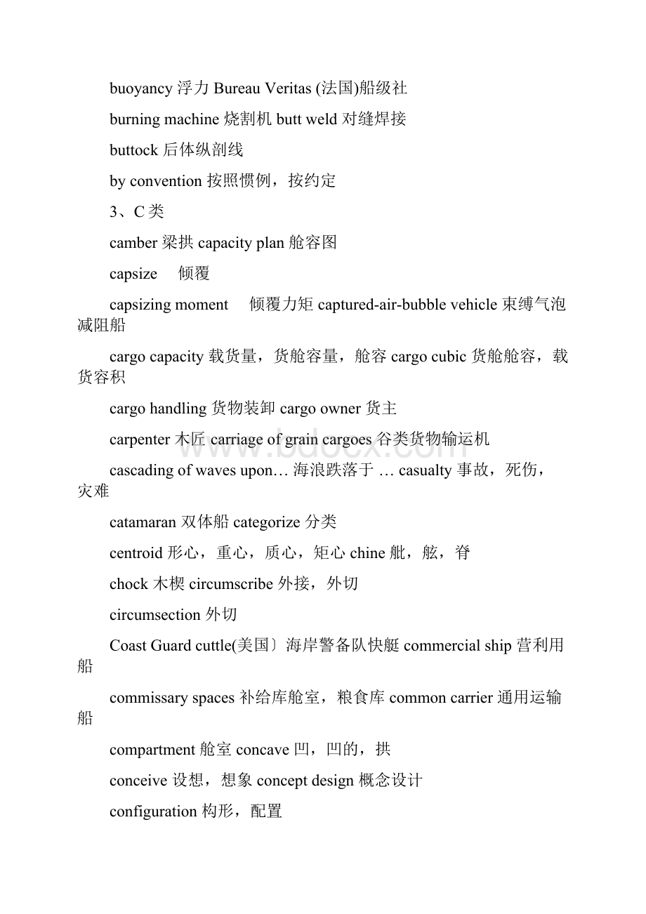 船舶与海洋工程专业专业英语词汇.docx_第3页