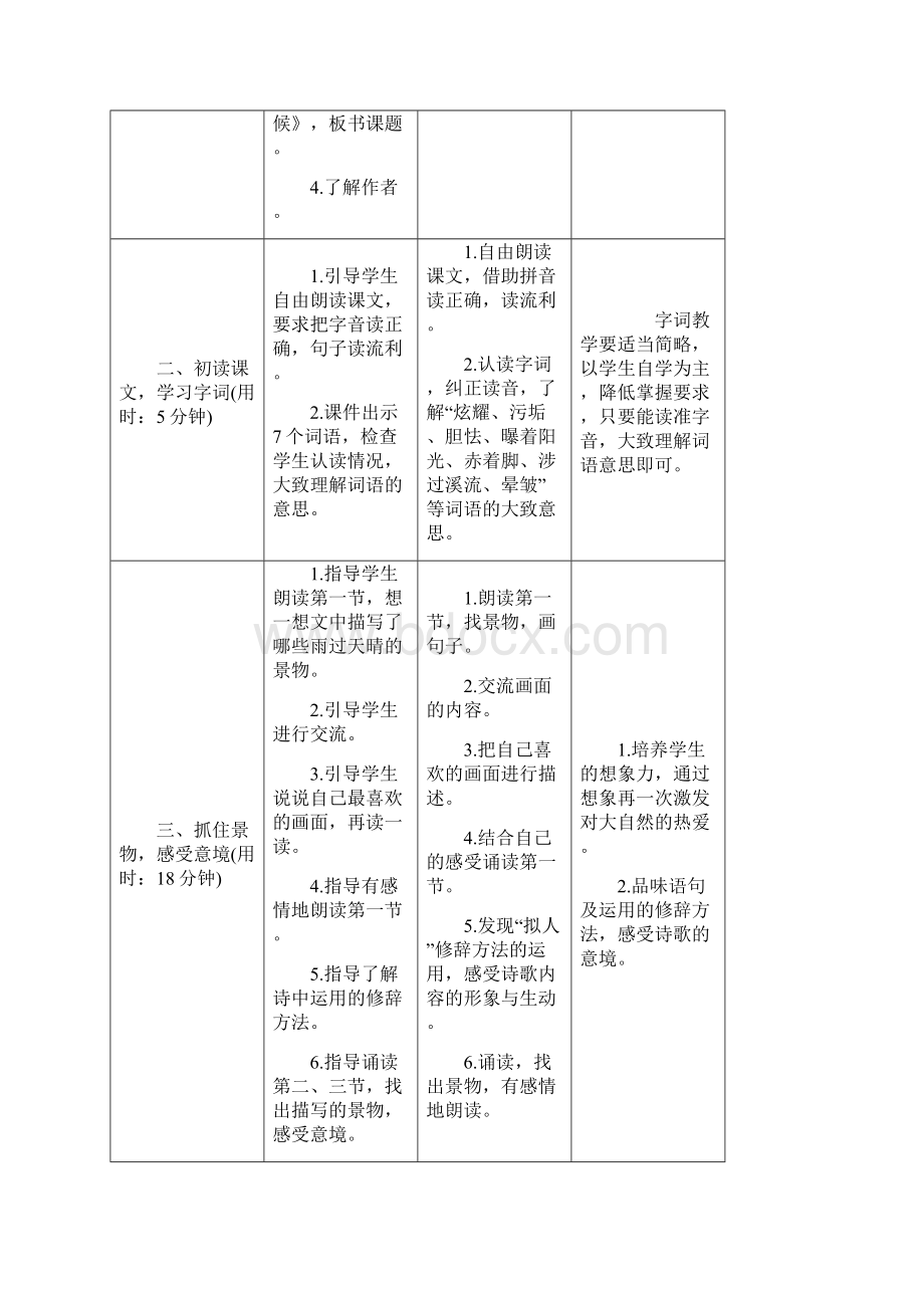 部编版四年级语文下册12《在天晴了的时候》导学案设计.docx_第2页