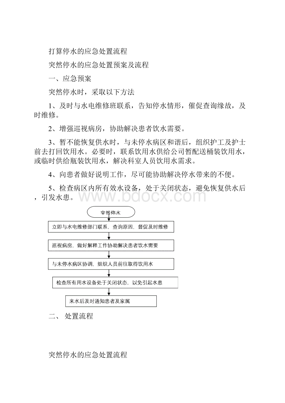 护理工作中意外事件处置预案及流程.docx_第2页