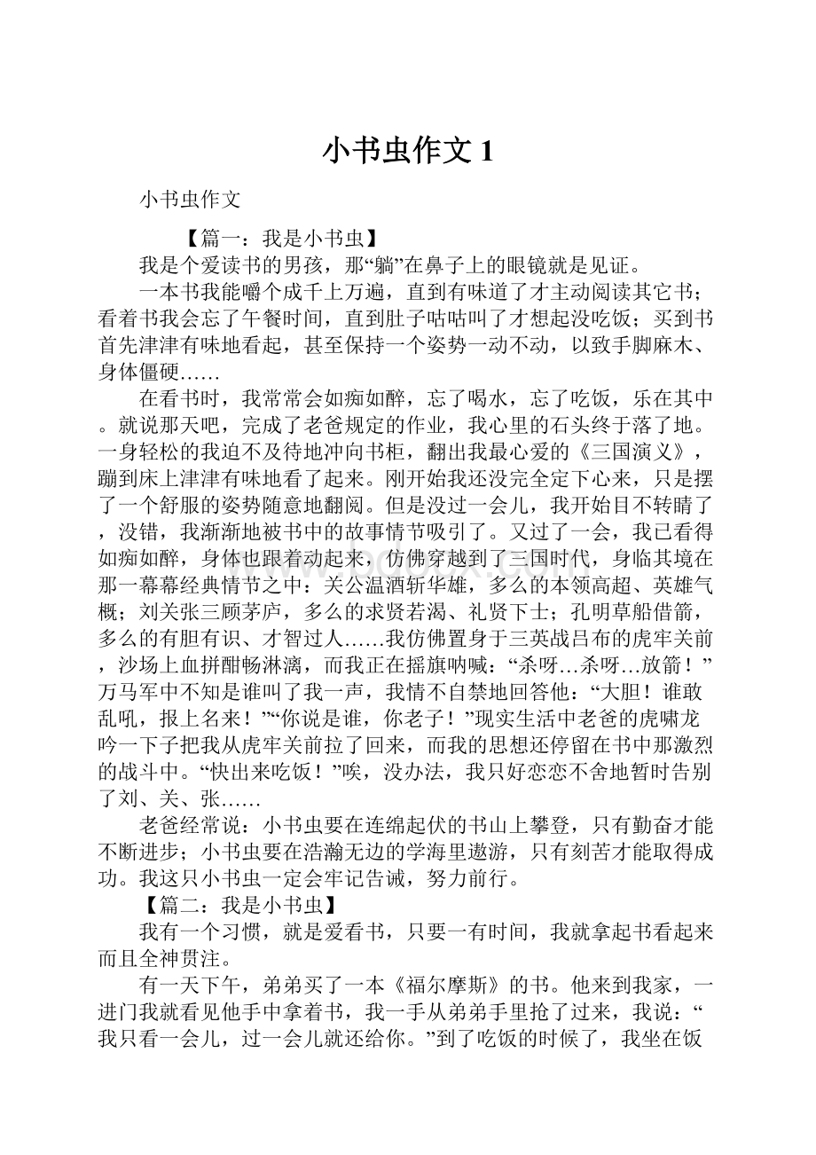 小书虫作文1.docx