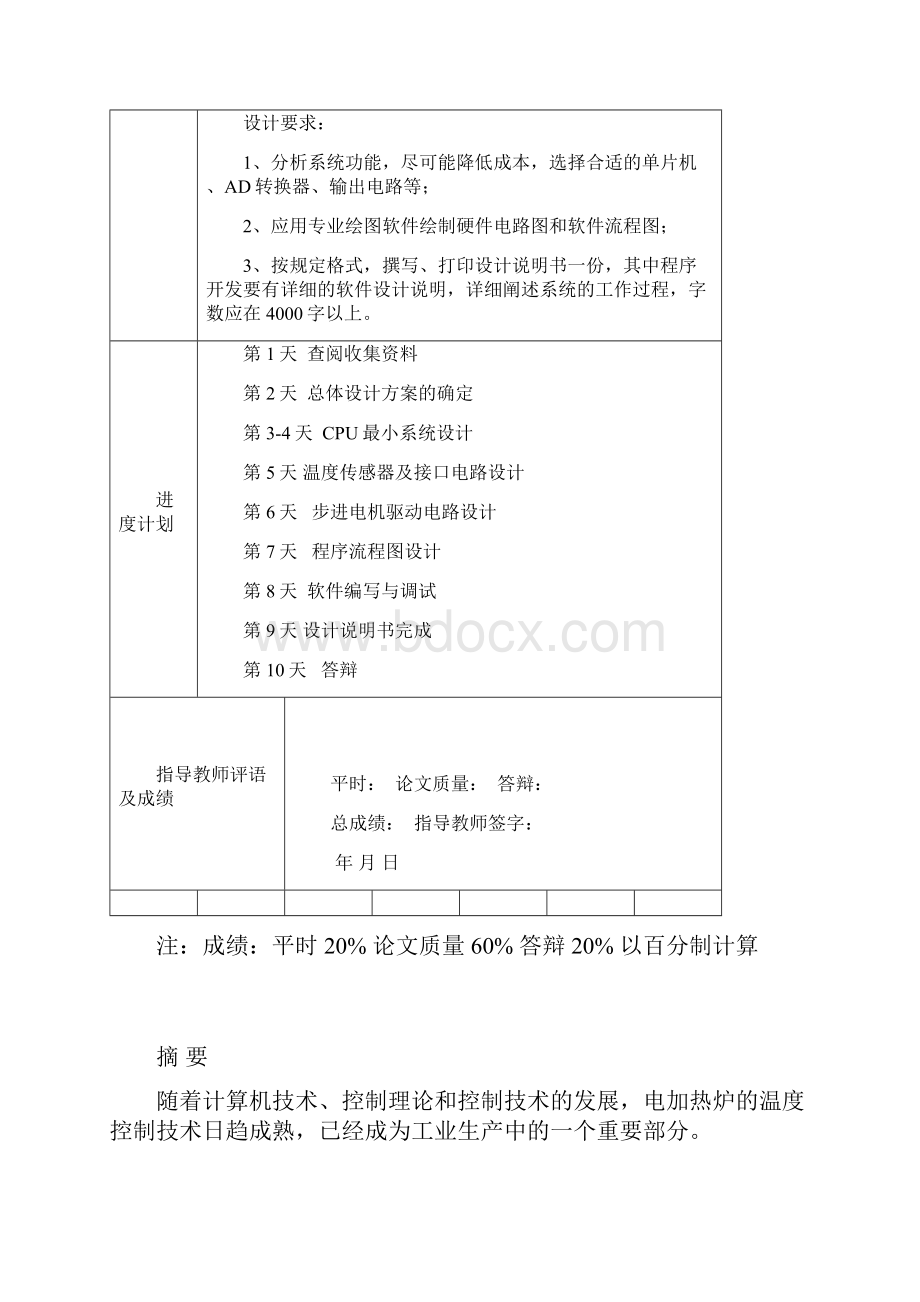 加热炉温度控制器设计课程设计大学论文.docx_第2页