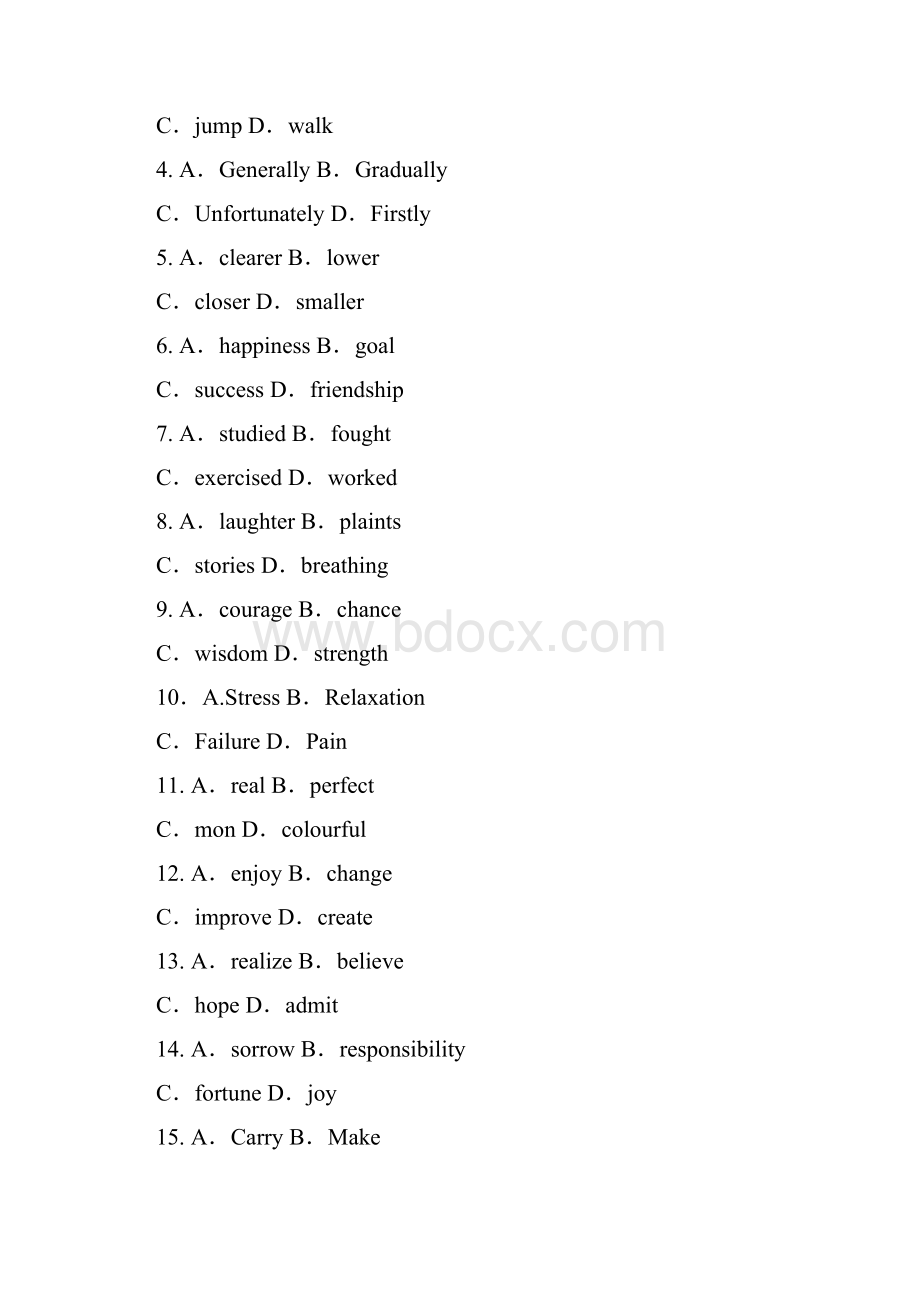 高考英语二轮复习 完形填空训练5.docx_第2页