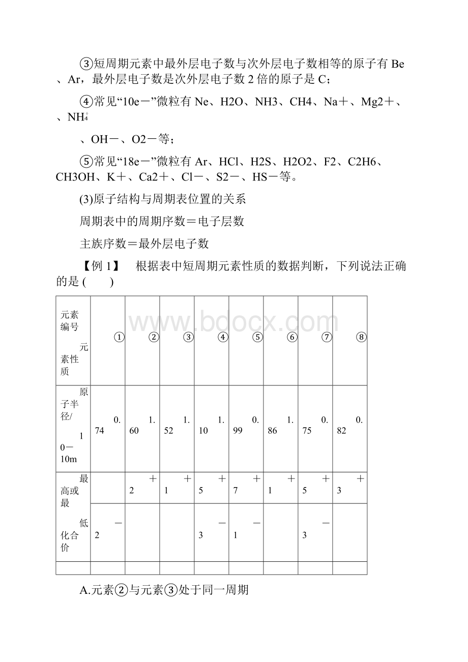 高二化学高考复习满分技巧讲义第10讲 如何高效复习物质结构与元素周期律精析.docx_第2页