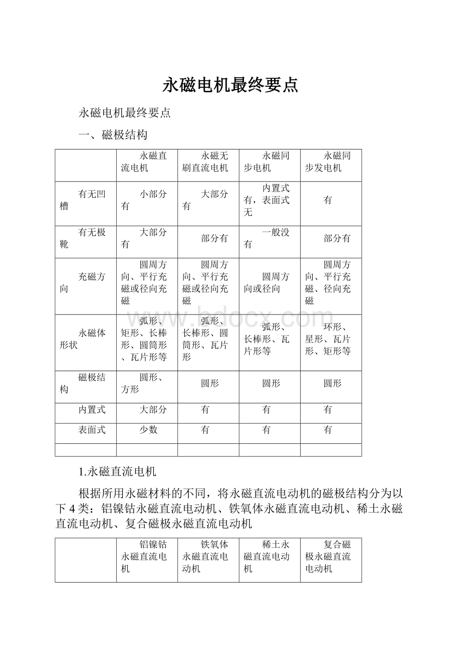 永磁电机最终要点.docx