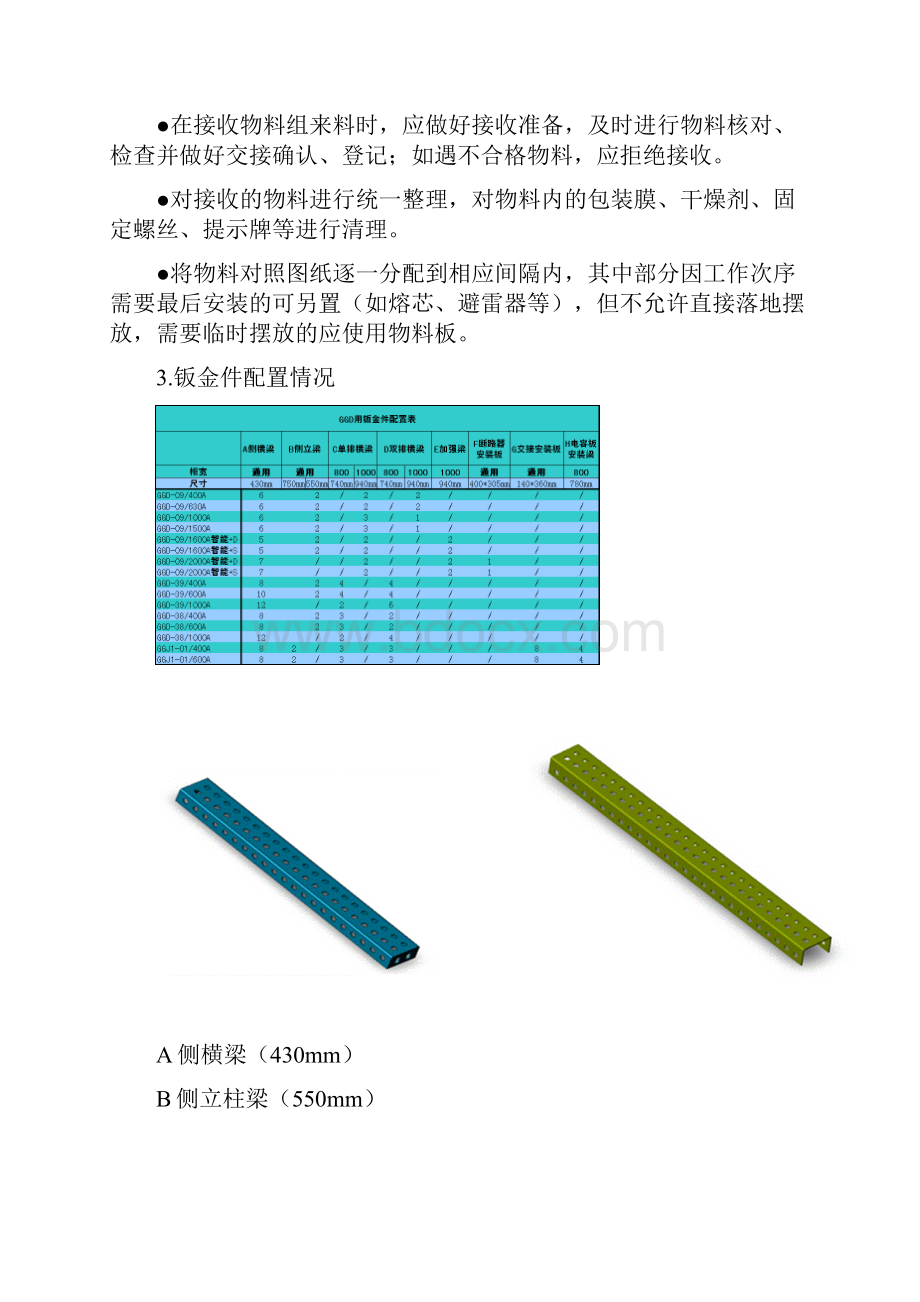 GGD低压配电柜安装施工作业指导标准.docx_第3页