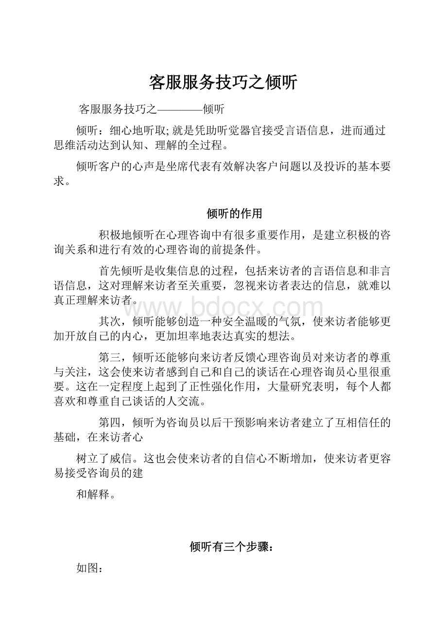 客服服务技巧之倾听.docx_第1页