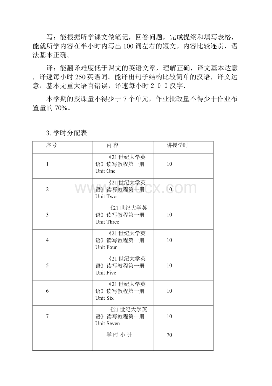 大学英语I课程教学大纲.docx_第3页