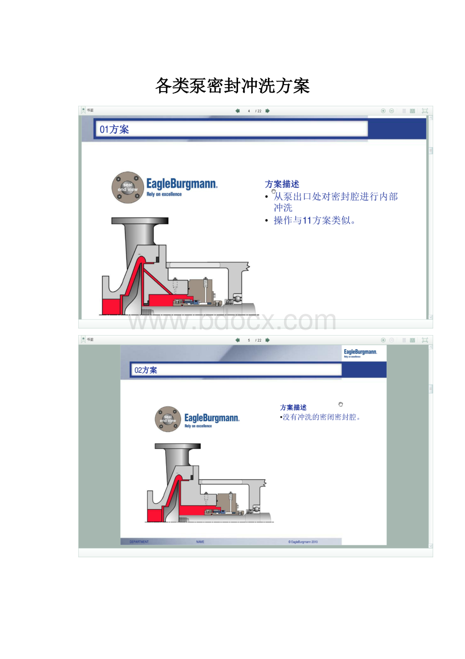 各类泵密封冲洗方案.docx