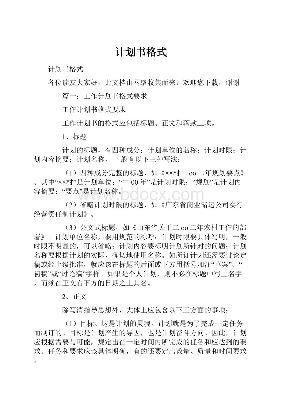 计划书格式.docx