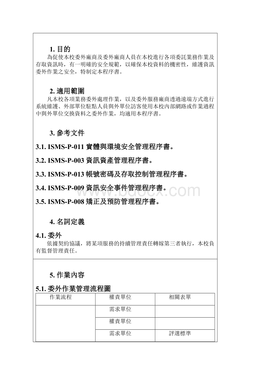 委外作业管理程序书中州科技大学.docx_第3页