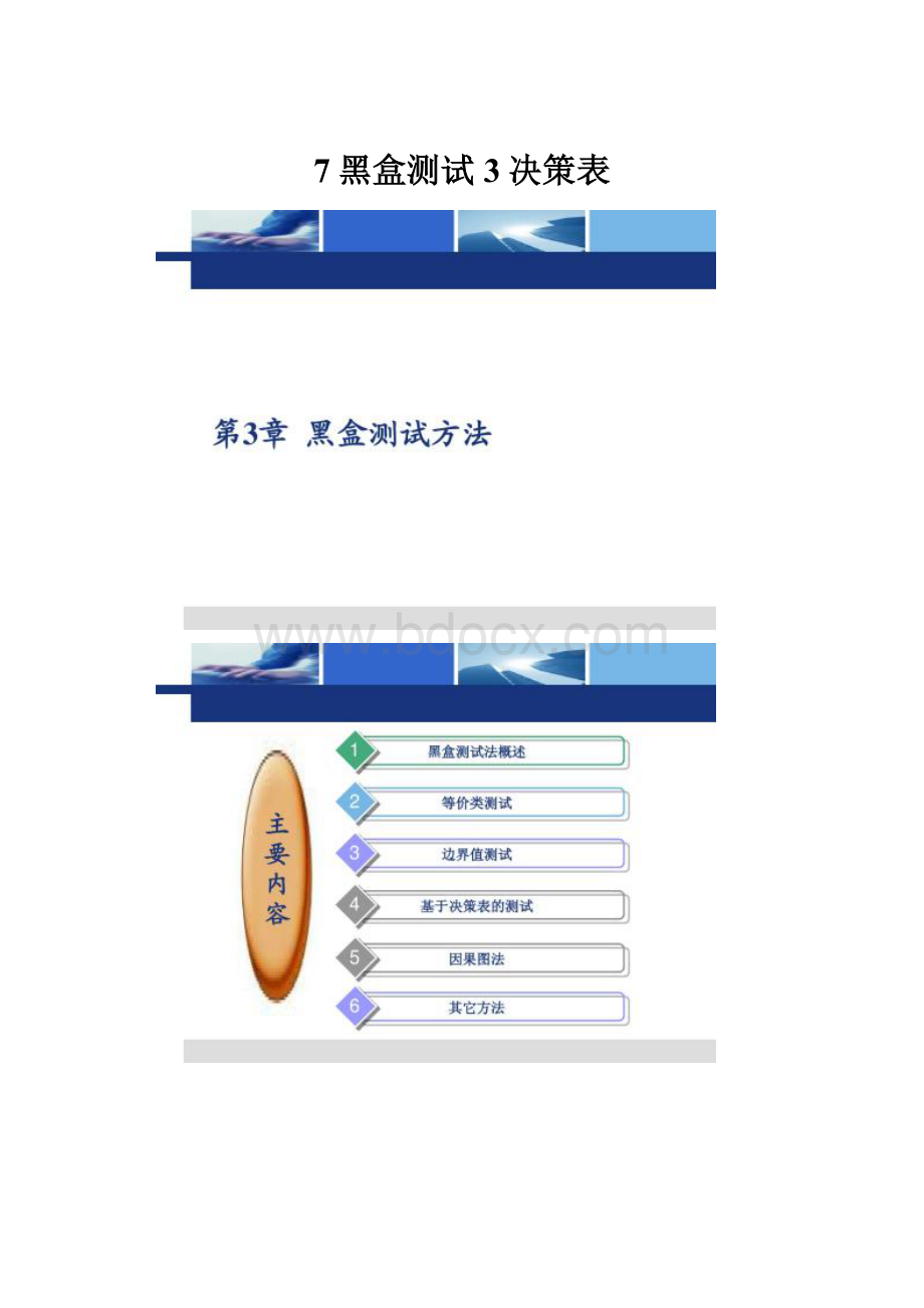 7黑盒测试3决策表.docx